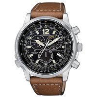 Montre Citizen Homme Crono Pilot Acciaio Radiocontrollato in Acier CB5860-27E